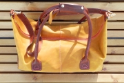 Large duffel bag made of genuine leather