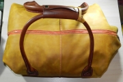 Large duffel bag made of genuine leather