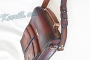 Business bag made of thick leather