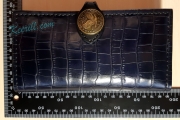 Longer wallet with strap and concho