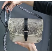 Сумка по мотивам Goyard ручной работы из натуральной кожи игуаны