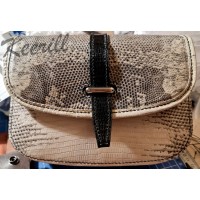Сумка по мотивам Goyard ручной работы из натуральной кожи игуаны