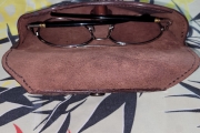 Italian leather Olding OAK eyeglass case from Nuova Grenoble