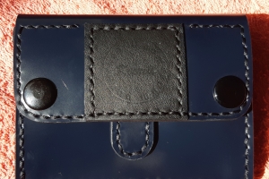 Two-compartment belt wallet